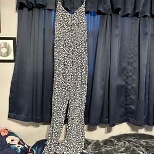 Navy and white jumpsuit. Excellent condition